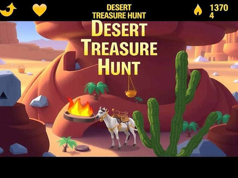 Desert Treasure Hunt Gameplay Screenshot